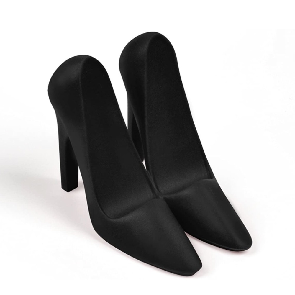 Cute! Black Pumps High Heel Stiletto IPhone Holder Pumped Up Office Desk Home